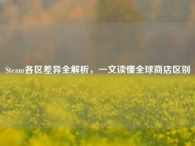Steam各区差异全解析，一文读懂全球商店区别