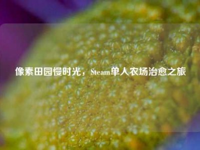 像素田园慢时光，Steam单人农场治愈之旅