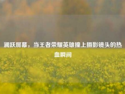 澜跃屏幕，当王者荣耀英雄撞上摄影镜头的热血瞬间