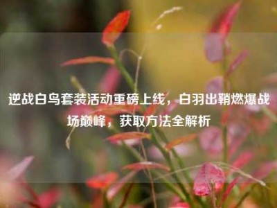 逆战白鸟套装活动重磅上线，白羽出鞘燃爆战场巅峰，获取方法全解析