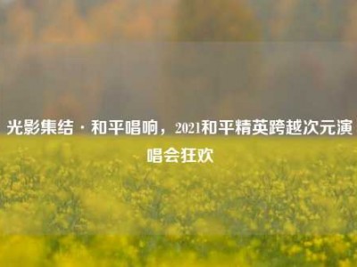 光影集结·和平唱响，2021和平精英跨越次元演唱会狂欢