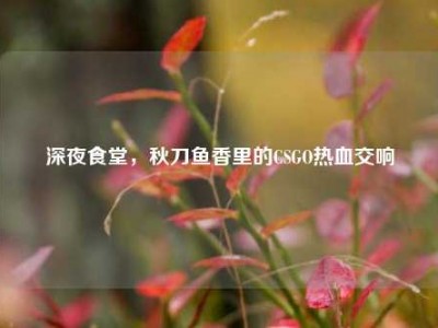深夜食堂，秋刀鱼香里的CSGO热血交响