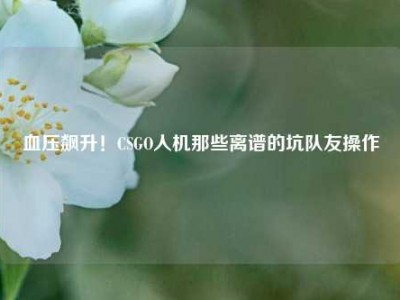 血压飙升！CSGO人机那些离谱的坑队友操作