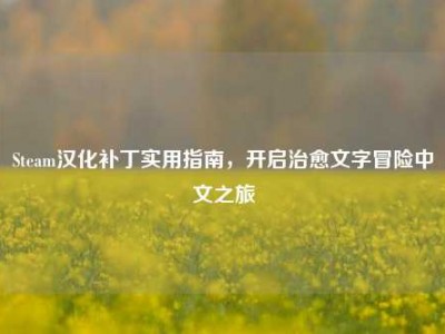 Steam汉化补丁实用指南，开启治愈文字冒险中文之旅