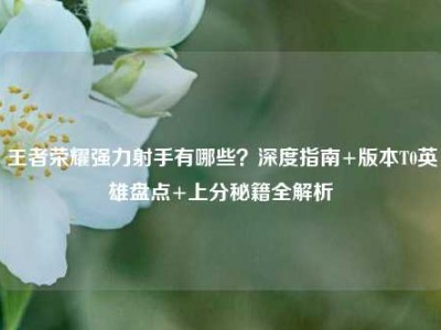 王者荣耀强力射手有哪些？深度指南+版本T0英雄盘点+上分秘籍全解析