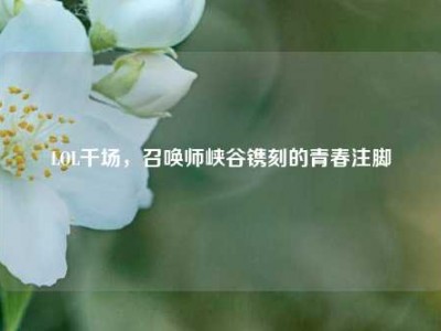 LOL千场，召唤师峡谷镌刻的青春注脚