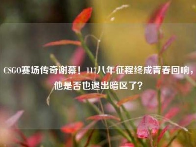 CSGO赛场传奇谢幕！117八年征程终成青春回响，他是否也退出暗区了？