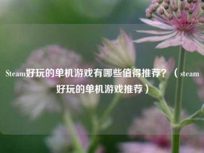 Steam好玩的单机游戏有哪些值得推荐？（steam好玩的单机游戏推荐）