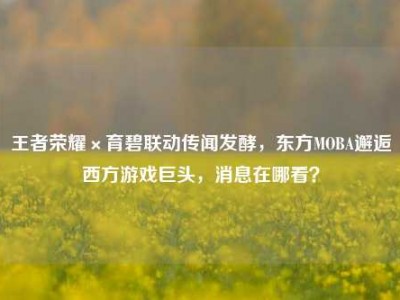 王者荣耀×育碧联动传闻发酵，东方MOBA邂逅西方游戏巨头，消息在哪看？