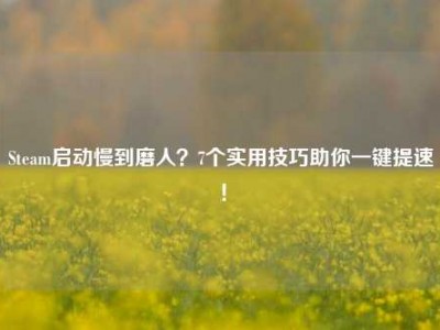 Steam启动慢到磨人？7个实用技巧助你一键提速！