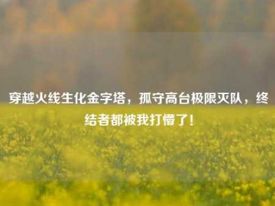 穿越火线生化金字塔，孤守高台极限灭队，终结者都被我打懵了！