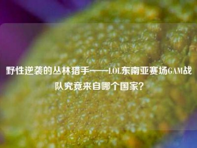 野性逆袭的丛林猎手——LOL东南亚赛场GAM战队究竟来自哪个国家？