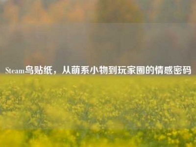 Steam鸟贴纸，从萌系小物到玩家圈的情感密码