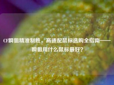 CF瞬狙精准制胜，高适配鼠标选购全指南——瞬狙用什么鼠标最好？