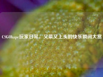 CSGOhape玩家日常，又菜又上头的快乐瞬间大赏