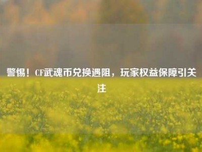 警惕！CF武魂币兑换遇阻，玩家权益保障引关注
