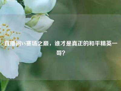 直播间VS赛场之巅，谁才是真正的和平精英一哥？