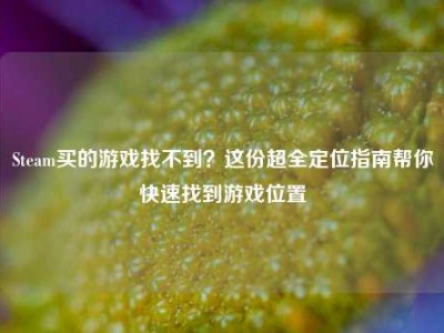 Steam买的游戏找不到？这份超全定位指南帮你快速找到游戏位置