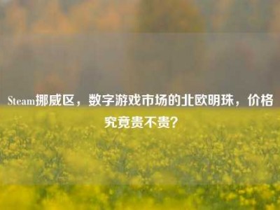 Steam挪威区，数字游戏市场的北欧明珠，价格究竟贵不贵？