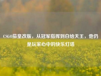 CSGO茄皇改版，从冠军指挥到白给天王，他仍是玩家心中的快乐灯塔