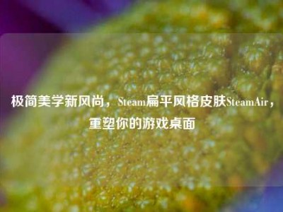 极简美学新风尚，Steam扁平风格皮肤SteamAir，重塑你的游戏桌面