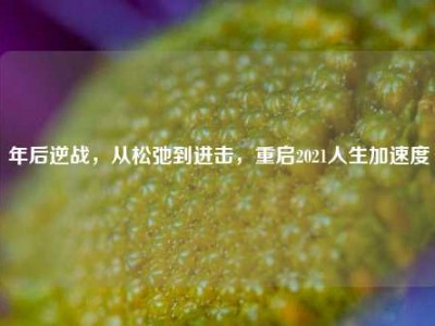 年后逆战，从松弛到进击，重启2021人生加速度