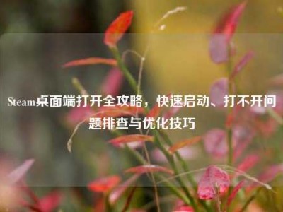 Steam桌面端打开全攻略，快速启动、打不开问题排查与优化技巧