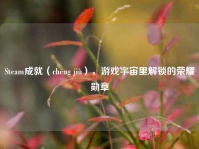 Steam成就（chéng jiù），游戏宇宙里解锁的荣耀勋章
