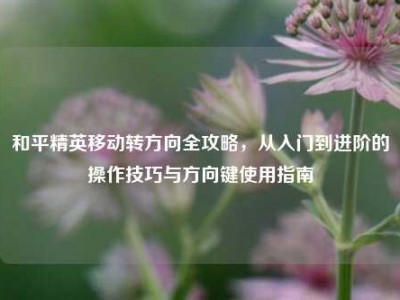 和平精英移动转方向全攻略，从入门到进阶的操作技巧与方向键使用指南