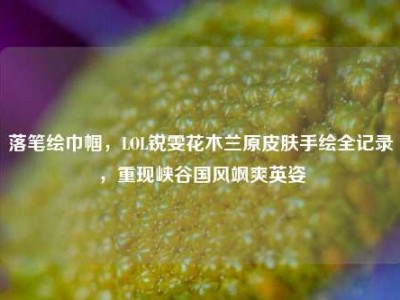 落笔绘巾帼，LOL锐雯花木兰原皮肤手绘全记录，重现峡谷国风飒爽英姿