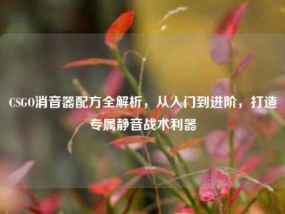 CSGO消音器配方全解析，从入门到进阶，打造专属静音战术利器