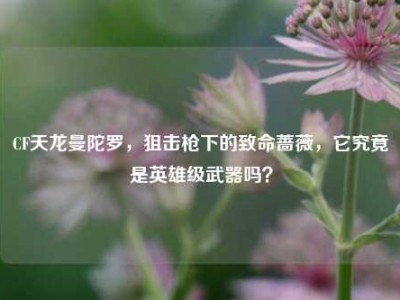 CF天龙曼陀罗，狙击枪下的致命蔷薇，它究竟是英雄级武器吗？