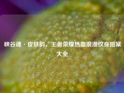 峡谷魂·皮肤韵，王者荣耀热血浪漫纹身图案大全