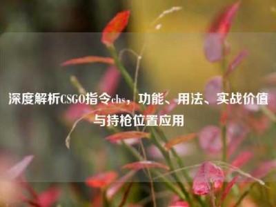 深度解析CSGO指令chs，功能、用法、实战价值与持枪位置应用