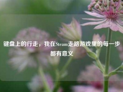 键盘上的行走，我在Steam走路游戏里的每一步都有意义