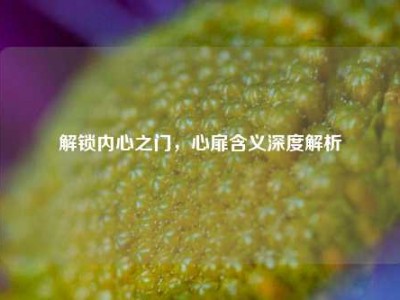 解锁内心之门，心扉含义深度解析