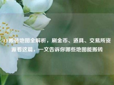 CF搬砖地图全解析，刷金币、道具、交易所资源看这篇，一文告诉你哪些地图能搬砖