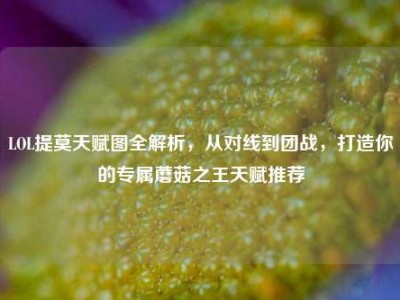LOL提莫天赋图全解析，从对线到团战，打造你的专属蘑菇之王天赋推荐