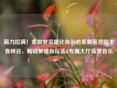 萌力拉满！重做梦见猫化身治愈系刺客登陆王者峡谷，解锁梦境新玩法&专属大厅背景音乐