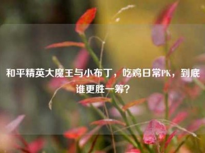 和平精英大魔王与小布丁，吃鸡日常PK，到底谁更胜一筹？