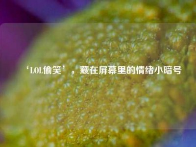 ‘LOL偷笑’，藏在屏幕里的情绪小暗号