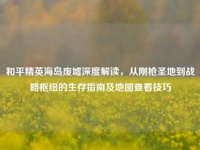 和平精英海岛废墟深度解读，从刚枪圣地到战略枢纽的生存指南及地图查看技巧