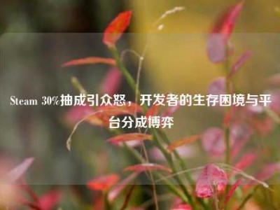 Steam 30%抽成引众怒，开发者的生存困境与平台分成博弈