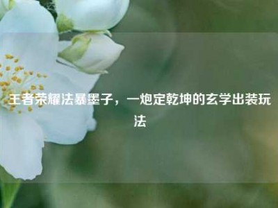 王者荣耀法暴墨子，一炮定乾坤的玄学出装玩法