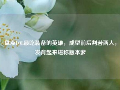 盘点LOL最吃装备的英雄，成型前后判若两人，发育起来堪称版本爹