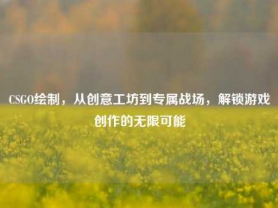CSGO绘制，从创意工坊到专属战场，解锁游戏创作的无限可能