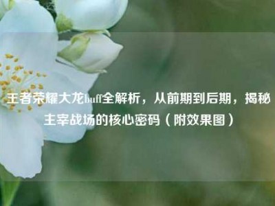 王者荣耀大龙buff全解析，从前期到后期，揭秘主宰战场的核心密码（附效果图）