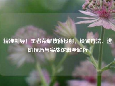 精准制导！王者荣耀技能投射，设置方法、进阶技巧与实战逻辑全解析