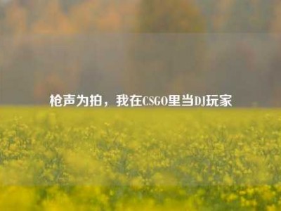 枪声为拍，我在CSGO里当DJ玩家