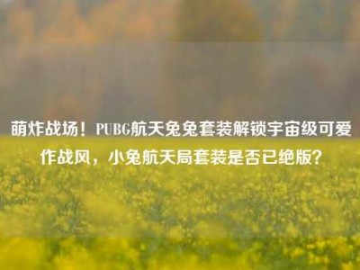 萌炸战场！PUBG航天兔兔套装解锁宇宙级可爱作战风，小兔航天局套装是否已绝版？